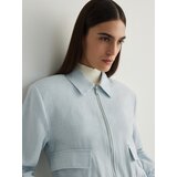 Reserved - Jakna s visokim udjelom lana - svjetloplavo | shoptok.hr