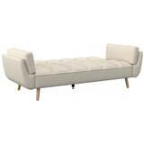 Bessagi Home Zofa S Posteljno Funkcijo Cora, Krem, Žamet | Shoptok.si