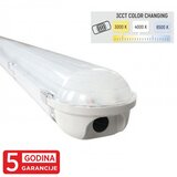 Mitea Lighting LED integrisana vodonepropusna svetiljka 48W (2x24W) 3CCT 3000/4000/6500K IP65 1200mm prolazna 5800lm 5Y M205611-CCT | Eponuda.com