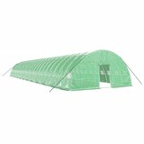  Plastenik s čeličnim okvirom zeleni 144 m² 24 x 6 x 2,85 m | shoptok.hr
