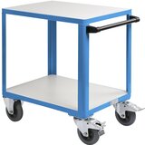 eurokraft pro industrijski mizni voziček, nakladalna površina dxš 750 x 550 mm, svetlo modra ral 5012 | Shoptok.si