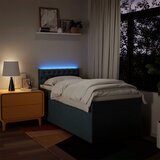  Krevet s oprugama i madracem plavi 90 x 200 cm od tkanine | shoptok.hr