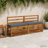  Jastučići za klupe - 2 dijela VUGHT 2 pcs 100% poliester Plava Slike