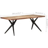  Blagovaonski stol 200 x 90 x 76 cm od masivnog obnovljenog drva | Eponuda.com