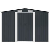  Vrtna kućica za pohranu antracit čelična 257 x 205 x 178 cm | shoptok.hr