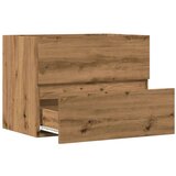 vidaXL Kopalniška omarica artisan hrast 60x38,5x45 cm inženirski les | Shoptok.si
