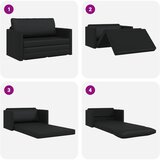  Krevet na razvlačenje Crna 124 x 71 x 78 cm Umjetna koža | shoptok.hr