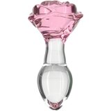 Pillow Talk Rosy Luxurious Glass Anal Plug with Bonus Bullet Cene