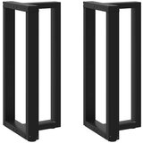  Noge za barski stol T-oblika 2 kom crne 50x35x(90-91) cm čelik | shoptok.hr