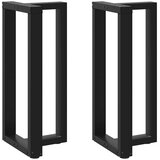  Noge za barsko mizo v obliki črke T, 2 kosa, črne, 50x35x(90-91) cm, jeklo, (22123876) | Shoptok.si