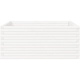  Vrtna sadilica bijela 110x110x46 cm od masivne borovine | shoptok.hr