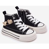 Boto Children's High Sneakers With Gold Decoration Black Elvena | ePonuda.com