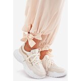 Boto Sneakers Women's Sports Shoes On Thick Sole Beige Lerila | shoptok.hr