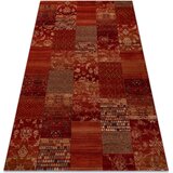 RugsX Preproge Preproga volna KASHQAI 4327 300 Patchwork klaret 200x300 cm Bordo | Shoptok.si