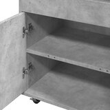 Barska kolica boja betona 60x39,5x89 cm od konstruiranog drva | shoptok.hr