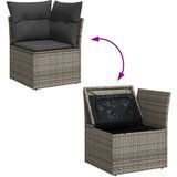 vidaXL 10 komadni set vrtnih sofa s jastučićima, crni poli ratan | shoptok.hr