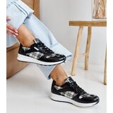 Gemre Black checkered sneakers Afifah | Shoptok.si