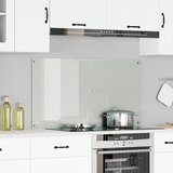 vidaXL Kuhinjski Backsplash Prozoren Steklo 120 x 60 cm Vzdržljiv | Shoptok.si