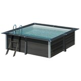 Gre bazen sa WPC okvirom Avantgarde (D x Š x V: 326 x 326 x 96 cm, Antracit, 6.600 l) Cijene
