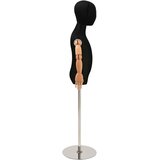  Podesiva lutka 120-150 cm s postoljem Uniseks PP Crna Slike