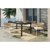Amatio STOL aluminij naravne barve, črna | Shoptok.si