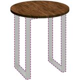  Gornji dio stola Tamno smeđa Ø 70 x 2,5 cm Čvrsto Hrastovo Drvo | shoptok.hr