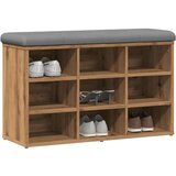 vidaXL Klupa za cipele obrtnički hrast 82x32x50 cm izrađeno drvo | shoptok.hr