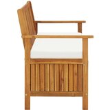  Klupa za pohranu od masivnog bagremovog drva 120 x 63 x 84 cm | shoptok.hr