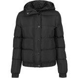 Urban Classics Women's Puffer Hooded Jacket Black | shoptok.hr