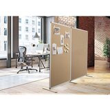 SMIT VISUAL Predelna stena NATURAL, ŠxG 1250 x 500 mm, s satastim kartonom, višina 1850 mm | Shoptok.si