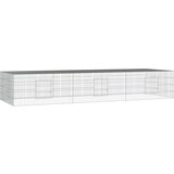  Kavez za zečeve s 3 panela 325x109x54 cm od pocinčanog željeza | Shoptok.si