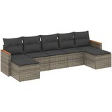  The Living Store Vrtna sedežna garnitura 7-delna z blazinami siv poli ratan - Vrtna Sedežna Garniture, (21451038) | Shoptok.si