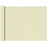 Balkonska Zaštita Oxford Tkanina Krem boje 90x600 cm | shoptok.hr