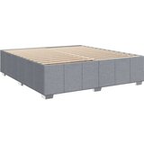 vidaXL Krevet s oprugama i madracem svjetlosivi 200 x 200cm od tkanine | shoptok.hr