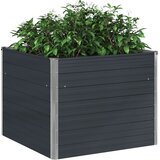  Povišena vrtna gredica antracit 100x100x77 cm pocinčani čelik | Eponuda.com