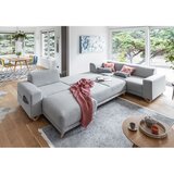 Miuform Svetlo siva raztegljiva/s prostorom za shranjevanje kotna sedežna garnitura (desni kot/v obliki črke "U") Classy Sophie – | Shoptok.si
