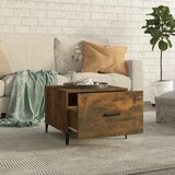  Stolići za kavu s metalnim nogama 2 kom boja hrasta 50x50x40 cm | Shoptok.si