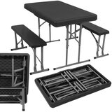  Set za catering stol + klupe 105 x 65 x 69 cm crni Slike