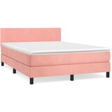 Maison Chic Box spring postelja - Vzmetna postelja z vzmetnico roza 140x190 cm žamet SL21378, (21880802) | Shoptok.si
