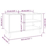 Ormarić za ploče boja betona 84,5x38x48 cm konstruirano drvo | shoptok.hr