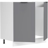 MID.YOU Spodnja Omarica Za Korito Fasola, Bela, Antracit, Š 80cm | Shoptok.si