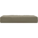  Paletni podni jastuk od tkanine 60 x 60 x 8 cm smeđe-sivi | shoptok.hr