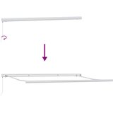 Tenda na ručno uvlačenje bordo 400 x 300 cm | Eponuda.com