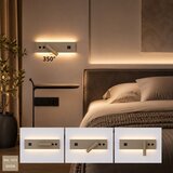 Brilagi-LED Zidno spot svetlo sa USB portom NOCTIS LED/3W/230V+LED/9W bež | Eponuda.com