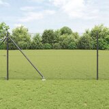  varjena žična ograja z 13 bodicami siva 1,4x50 m jeklo | Shoptok.si