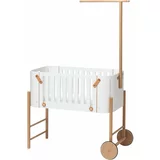 Oliver Furniture® dječji krevetić co-sleeper 42x82 s uključenim kompletom za pretvaranje u klupu white/oak