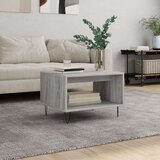 vidaXL Klubska mizica siva sonoma 60x50x40 cm inženirski les | Shoptok.si