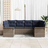  Sjedeća garnitura za vrt s pohranom 6 pcs Siva Poli ratan | shoptok.hr