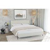 Ropez Bež tapecirani bračni krevet s podnicom 200x200 cm Barker – | shoptok.hr
