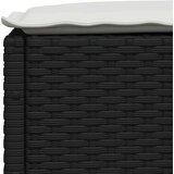  6-dijelni set vrtnih sofa s jastucima crni od poliratana Crna 63.5 x 56 x 32 cm | Shoptok.si
